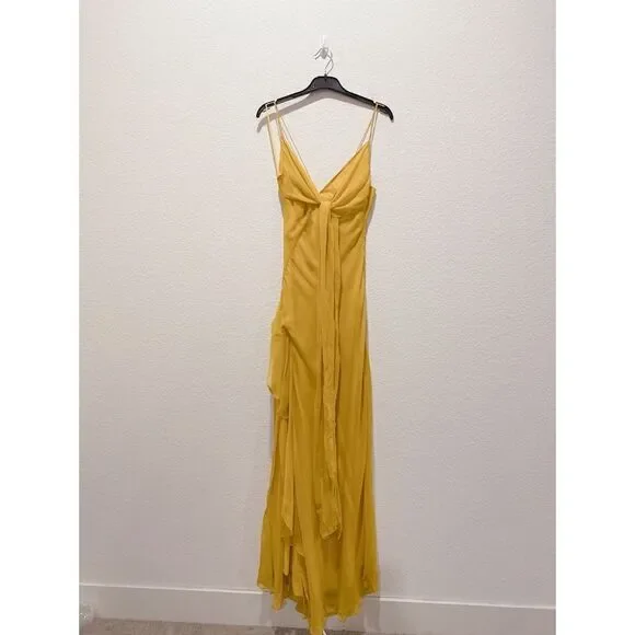 Brand New Nicholas 100% silk tie front Gown - Picture 6 of 10